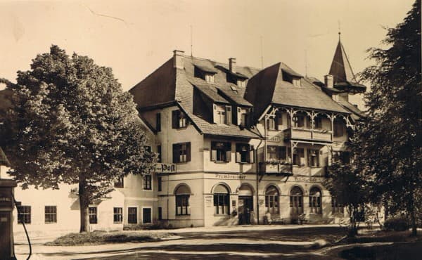 Gasthaus zur Post - Ebenhausen um 1930