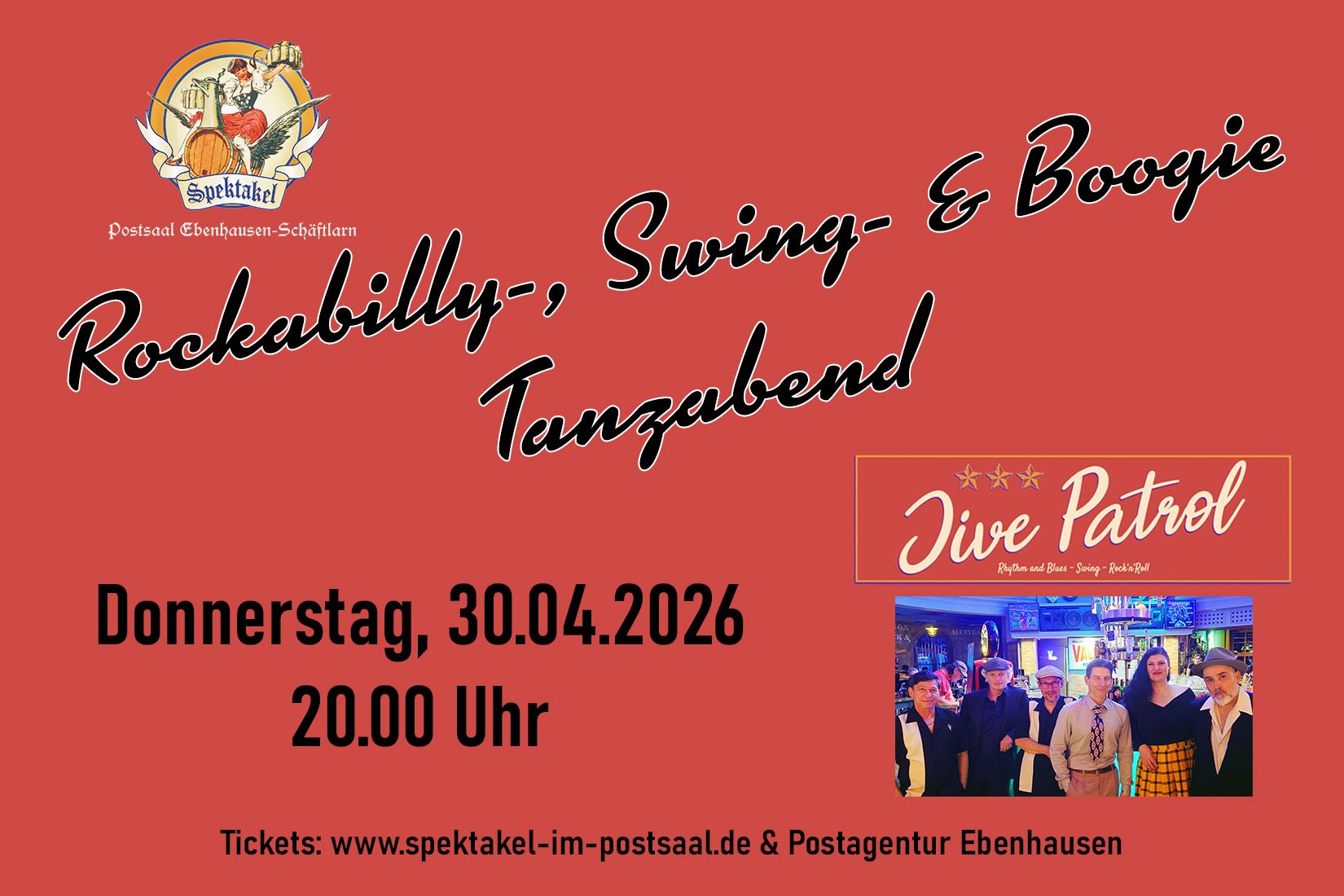 Rockabilly-, Swing- und Boogie-Tanzabend mit Jive
