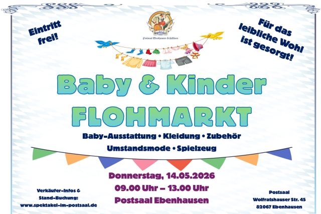 Baby- und Kinder Flohmarkt im Postsaal Ebenhausen