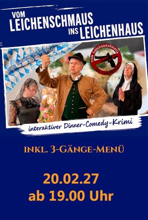 Krimi-Dinner: Leichenschmaus im Postsaal Ebenhausen