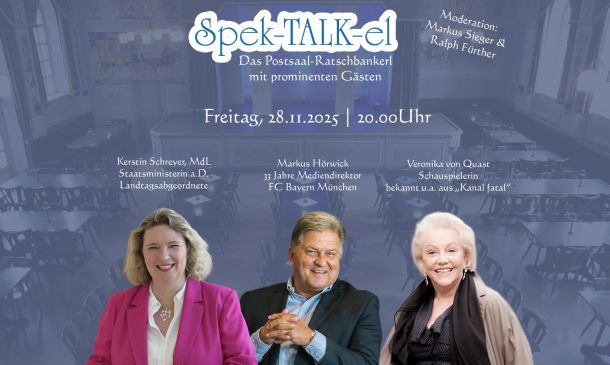 Spek-TALK-el im Postsaal Ebenhausen