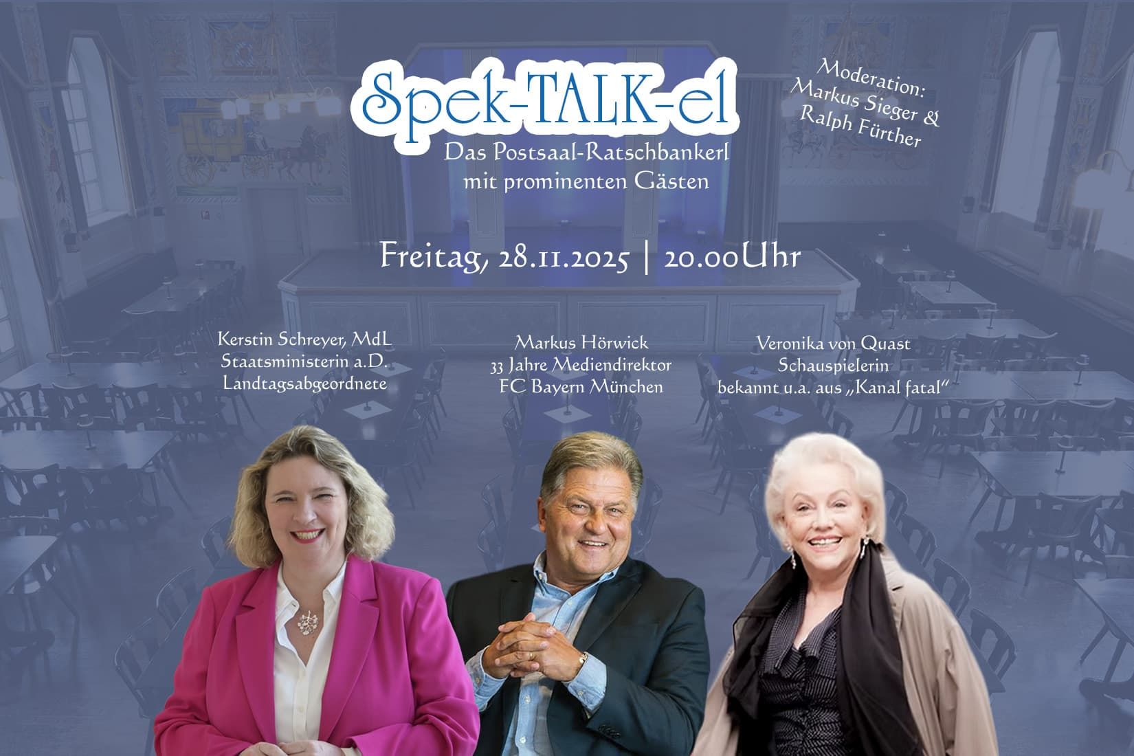 Spek-TALK-el im Postsaal Ebenhausen